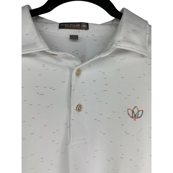 Peter Millar Other - Peter Millar Summer Comfort Golf Shirt Polo Men's Size Large White Active